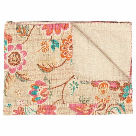 HOMEROOTS 50 x 70 in. Kantha Cotton Throw - 337 293208